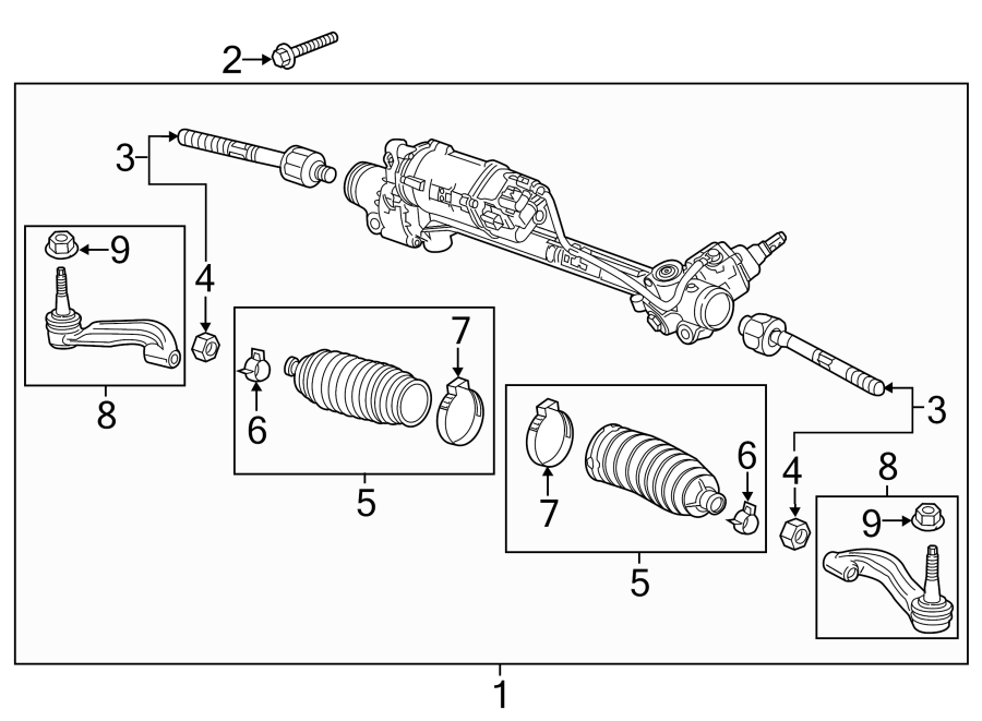 Diagram STEERING GEAR & LINKAGE. for your 2012 GMC Sierra 2500 HD  SLE Crew Cab Pickup Fleetside 