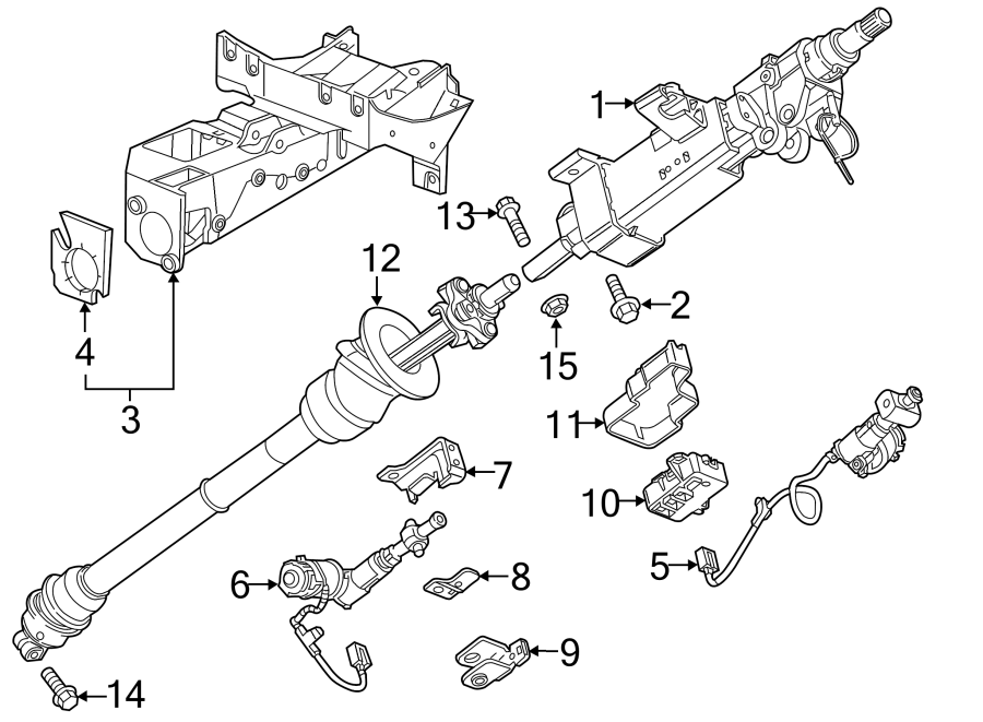 Diagram STEERING COLUMN ASSEMBLY. for your 2005 Chevrolet Impala   