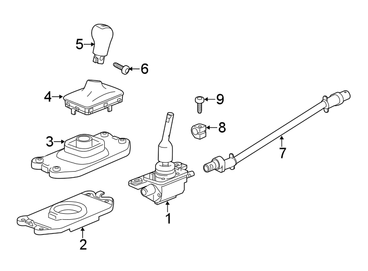 Diagram Center console. for your Cadillac ATS  