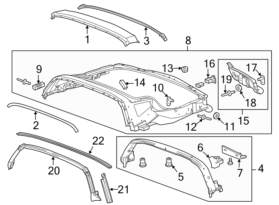 Diagram Steering wheel. Roof & components. for your Chevrolet Spark  