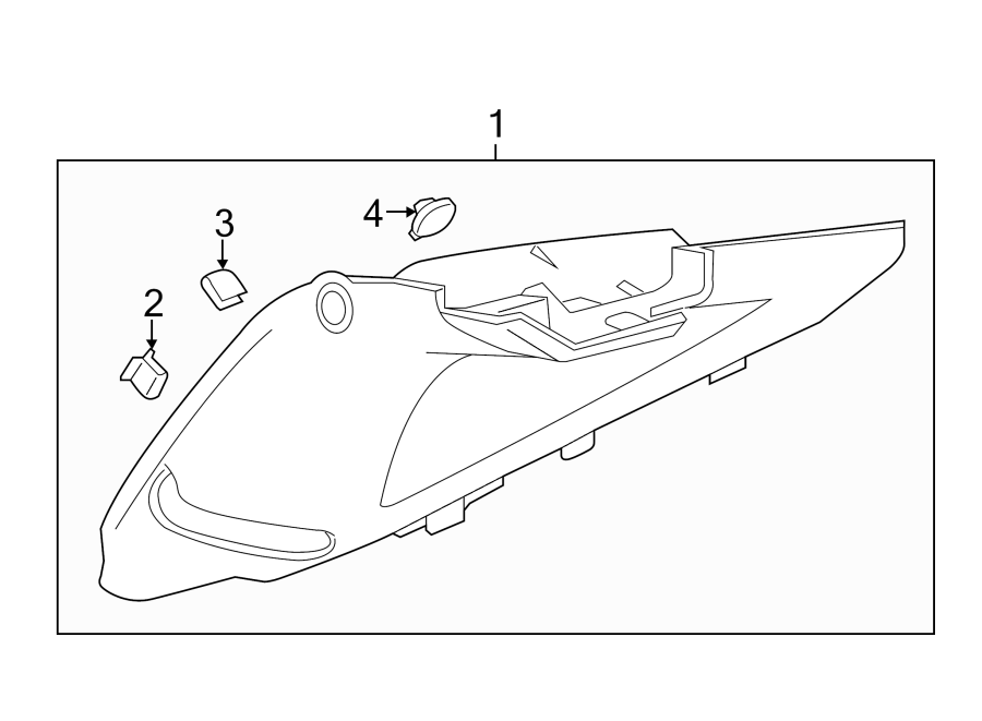 Diagram QUARTER PANEL. INTERIOR TRIM. for your 2017 Chevrolet Suburban    