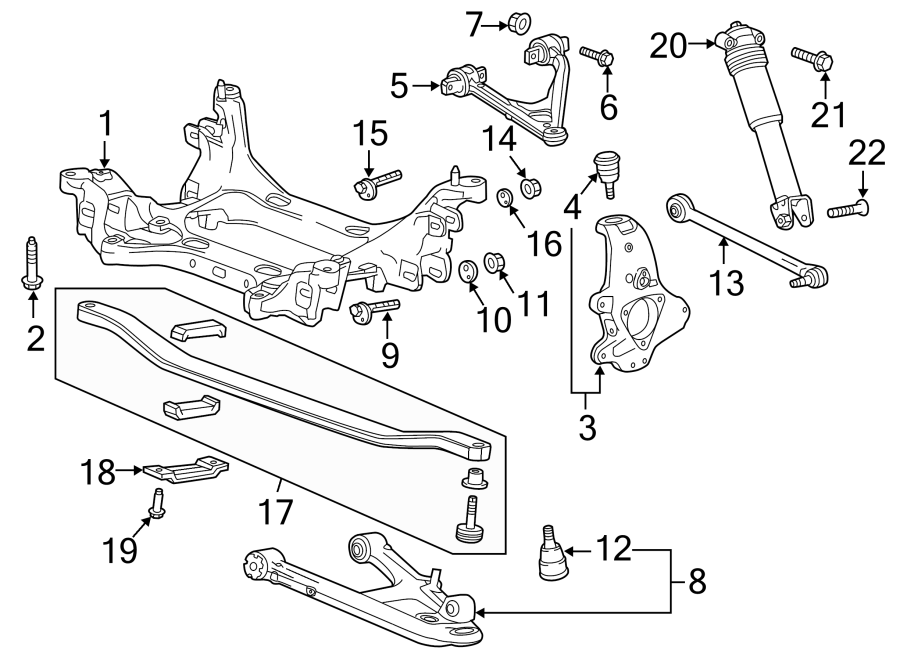 Diagram REAR SUSPENSION. SUSPENSION COMPONENTS. for your 2004 GMC Sierra 2500 HD 6.0L Vortec V8 CNG A/T RWD SLE Standard Cab Pickup Fleetside 