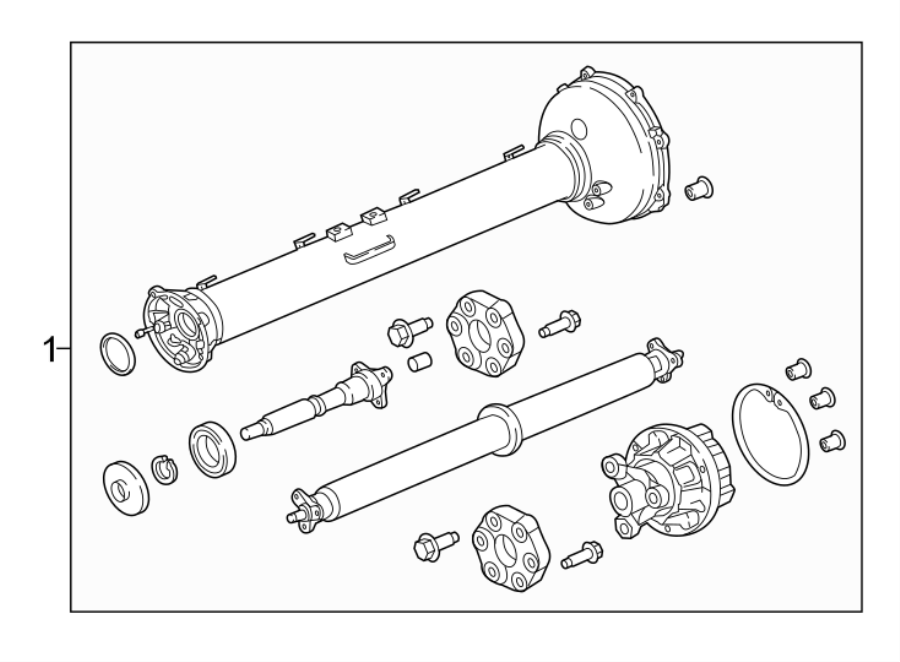 Diagram REAR SUSPENSION. DRIVE SHAFT. for your Oldsmobile