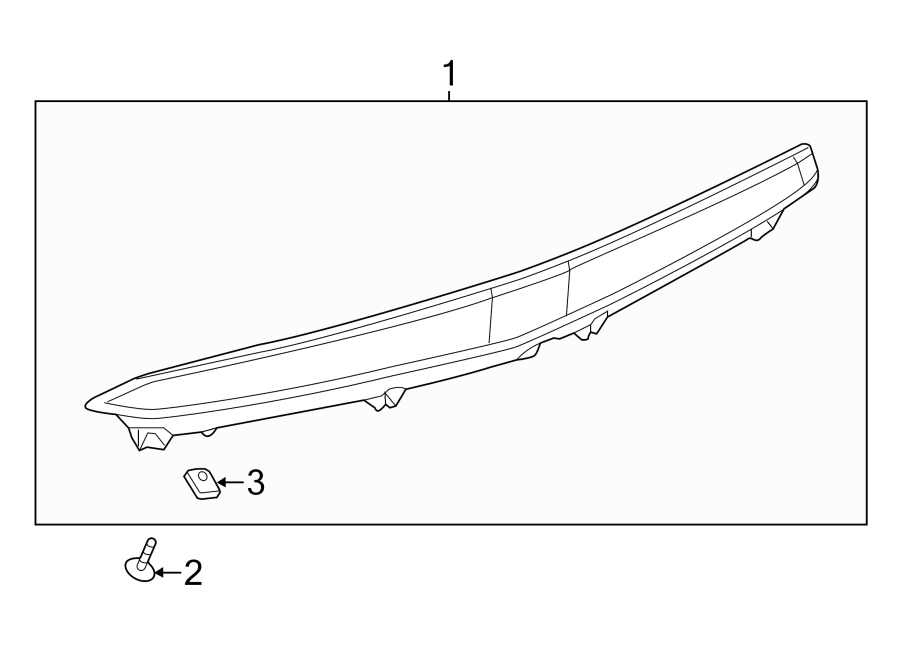 Diagram REAR LAMPS. HIGH MOUNTED STOP LAMP. for your 2004 Chevrolet Suburban 1500   