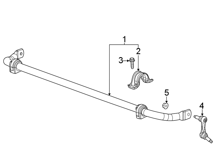 Diagram Front suspension. Stabilizer bar & components. for your 2013 GMC Sierra 2500 HD 6.6L Duramax V8 DIESEL A/T RWD SLT Crew Cab Pickup Fleetside 