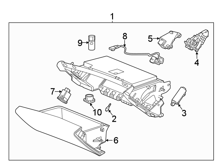 10Instrument panel. Glove box.https://images.simplepart.com/images/parts/motor/fullsize/CF20350.png