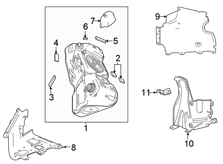 11Fuel system components.https://images.simplepart.com/images/parts/motor/fullsize/CF20550.png