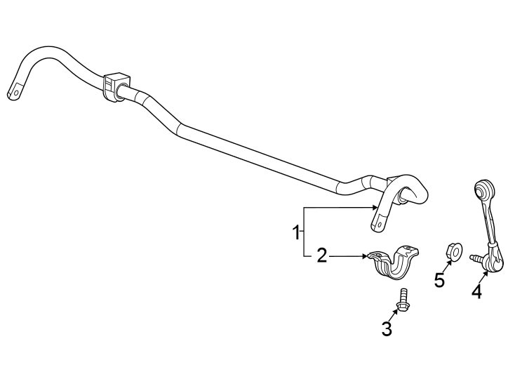 Diagram Rear suspension. Stabilizer bar & components. for your 2023 Chevrolet Camaro LT1 Coupe 6.2L V8 A/T 