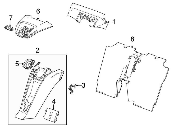 Diagram Rear body & floor. Interior trim. for your Buick