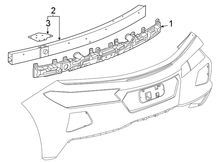 2Rear bumper. Bumper & components.https://images.simplepart.com/images/parts/motor/fullsize/CF20730.png