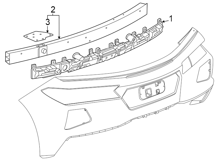 2Rear bumper. Bumper & components.https://images.simplepart.com/images/parts/motor/fullsize/CF20731.png