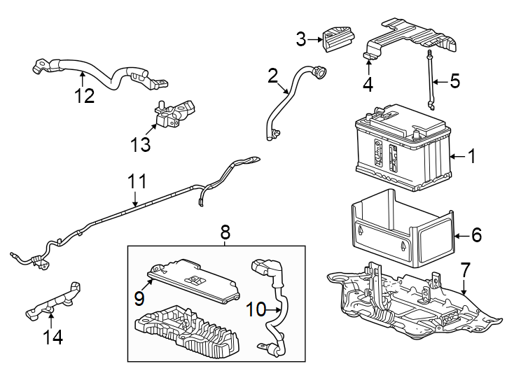 Diagram Battery. for your 2020 Chevrolet Trax   
