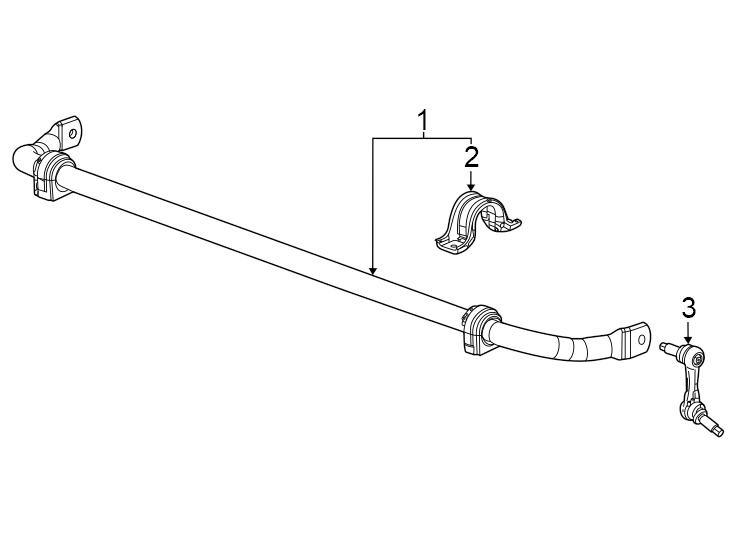 Diagram Front suspension. Stabilizer bar & components. for your 2023 Chevrolet Camaro LT1 Coupe 6.2L V8 A/T 