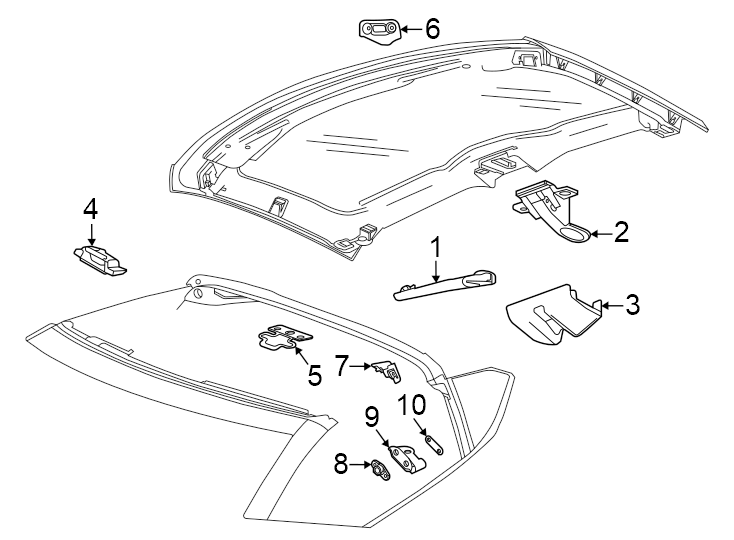 Diagram COUPE. Front. Rear. for your 2007 Pontiac Solstice   