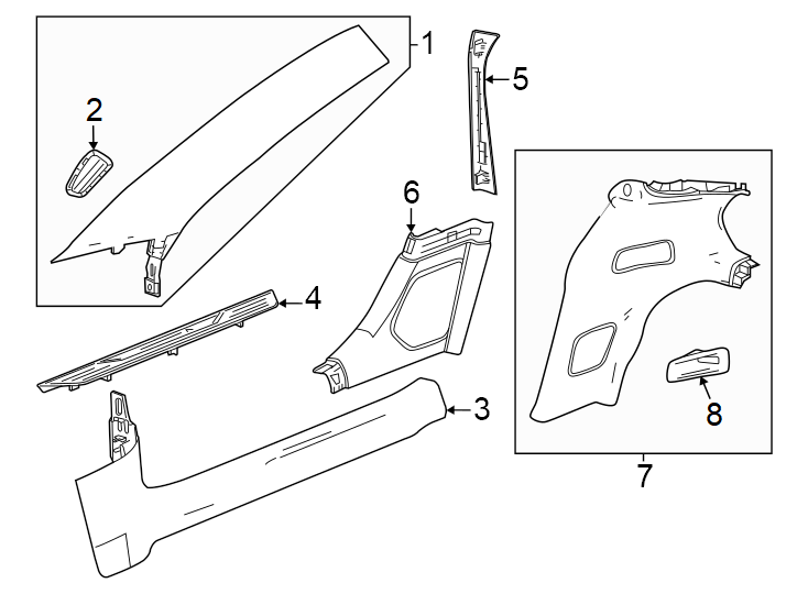 3Pillars. Rocker & floor. Interior trim.https://images.simplepart.com/images/parts/motor/fullsize/CF24610.png