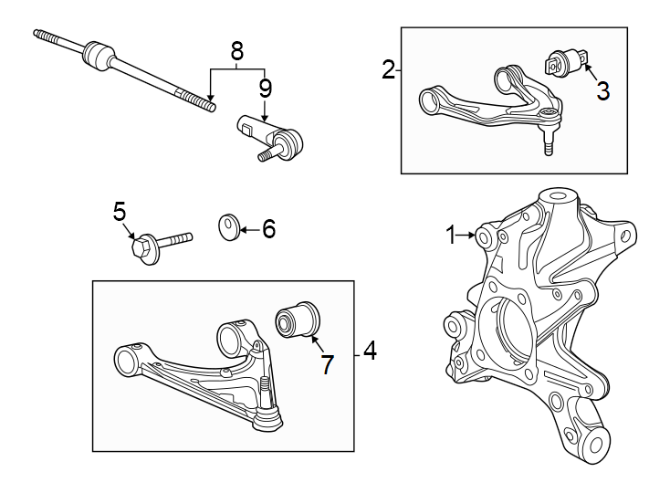 Diagram Rear suspension. Suspension components. for your 2014 GMC Sierra 2500 HD 6.0L Vortec V8 CNG A/T RWD WT Standard Cab Pickup 