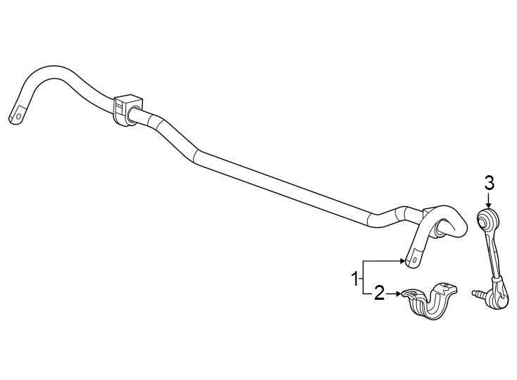 Diagram Rear suspension. Stabilizer bar & components. for your 2023 Chevrolet Camaro LT1 Coupe 6.2L V8 A/T 