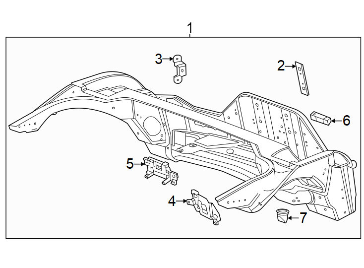 4Antenna. Convertible. Lock receiver. Lower. Park assist module. Rear compartment.https://images.simplepart.com/images/parts/motor/fullsize/CF24770.png