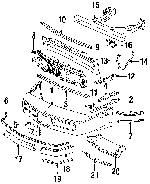 21FRONT BUMPER. BUMPER & COMPONENTS.https://images.simplepart.com/images/parts/motor/fullsize/CF4010.png