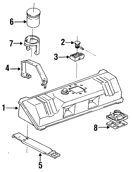 Diagram FUEL SYSTEM COMPONENTS. for your Chevrolet Bolt EV  