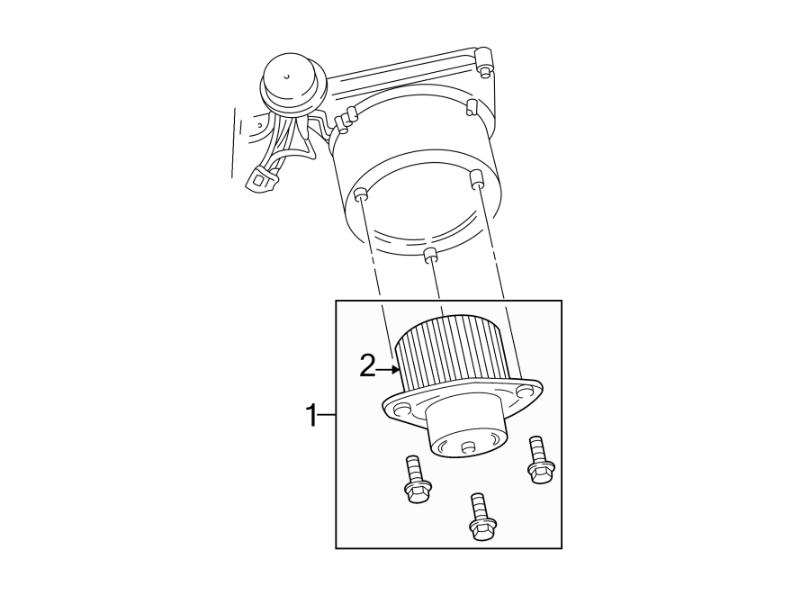 Diagram AIR CONDITIONER & HEATER. BLOWER MOTOR & FAN. for your 2018 Buick Enclave    