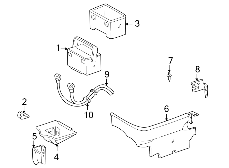 Diagram BATTERY. for your 2005 Chevrolet Venture    