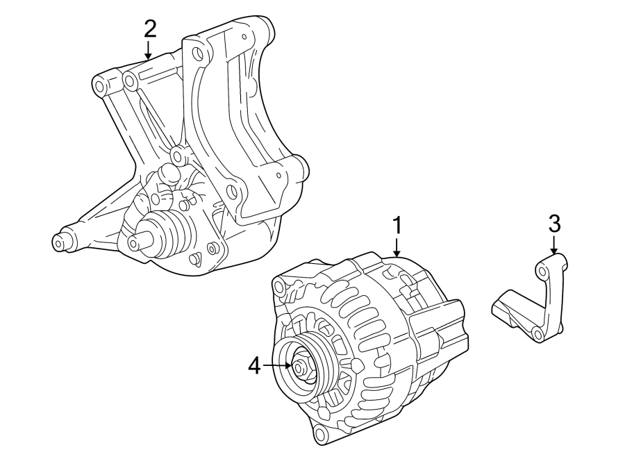 Diagram ALTERNATOR. for your 2005 Chevrolet Silverado 2500 HD LT Extended Cab Pickup Fleetside  