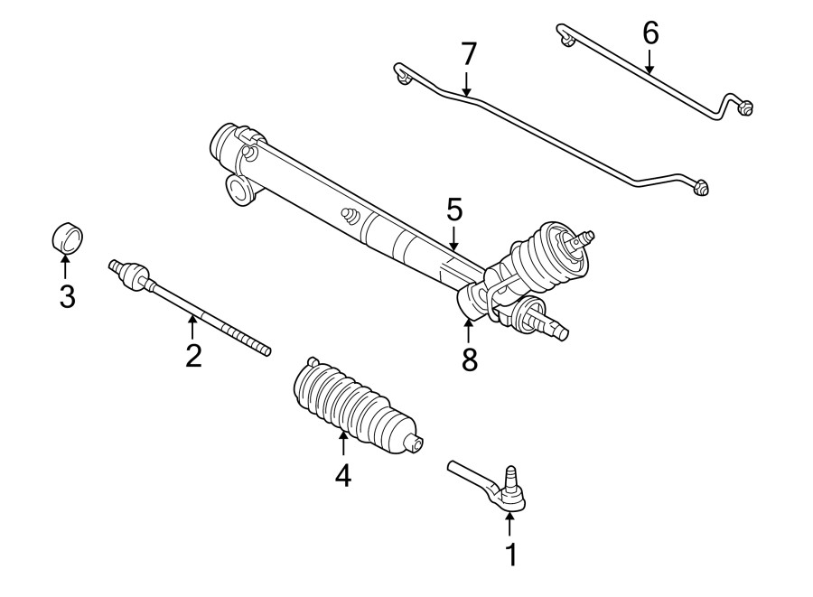 Diagram STEERING GEAR & LINKAGE. for your 2011 Chevrolet Equinox   