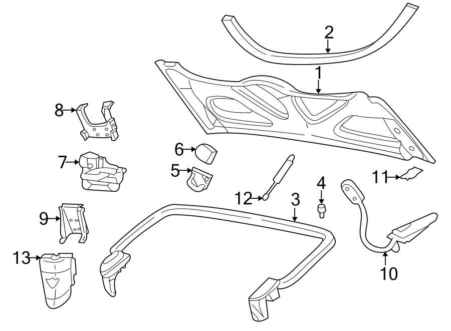 12CONVERTIBLE/SOFT TOP. STOWAGE COMPARTMENT.https://images.simplepart.com/images/parts/motor/fullsize/CF97760.png