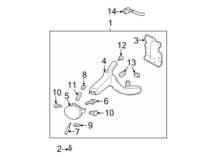 Diagram FRONT LAMPS. FOG LAMPS. for your 2003 GMC Sonoma SLS Extended Cab Pickup Fleetside  