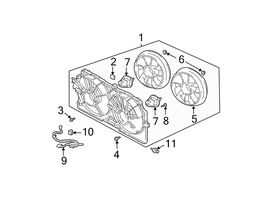 Diagram COOLING FAN. for your 2017 Chevrolet Spark   