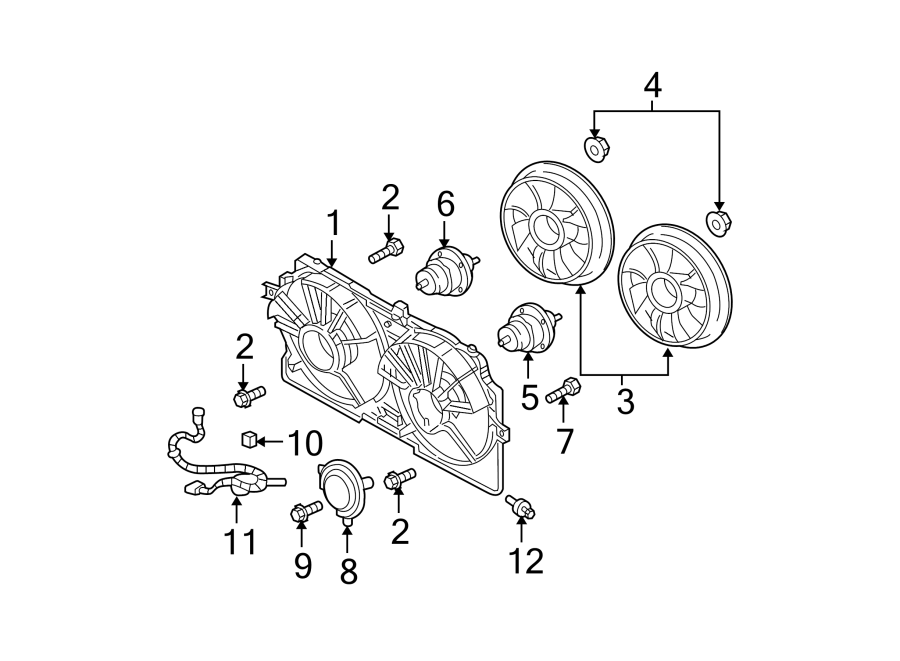 Diagram COOLING FAN. for your 2019 Chevrolet Equinox 1.6L DIESEL A/T FWD Premier Sport Utility 