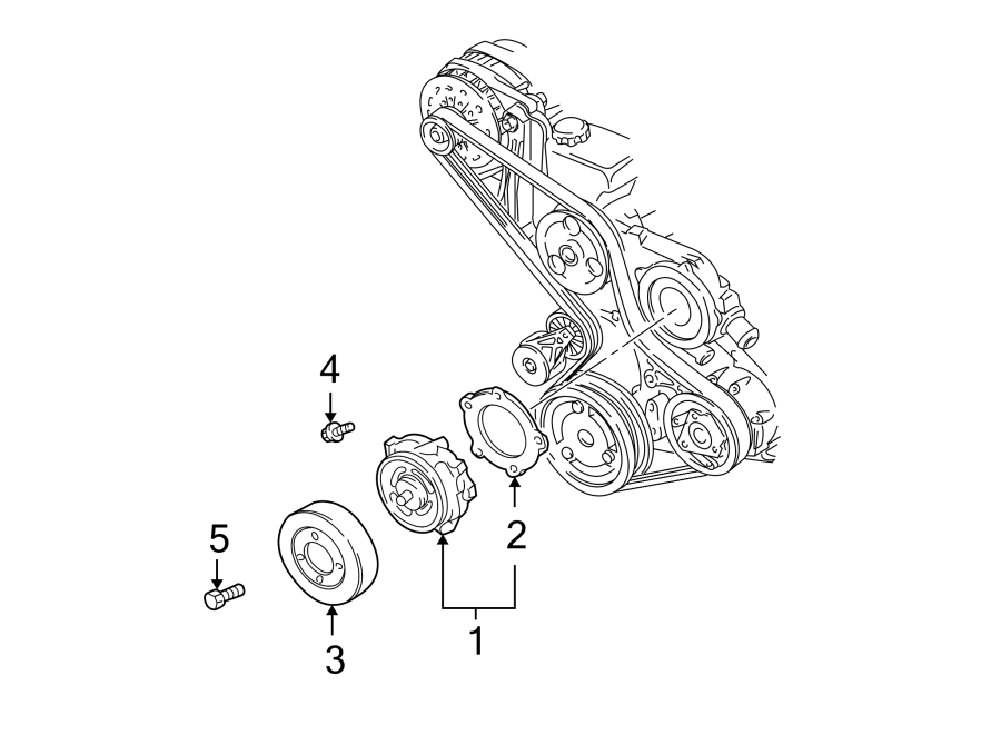 Diagram WATER PUMP. for your 2018 Chevrolet Equinox  Premier Sport Utility 