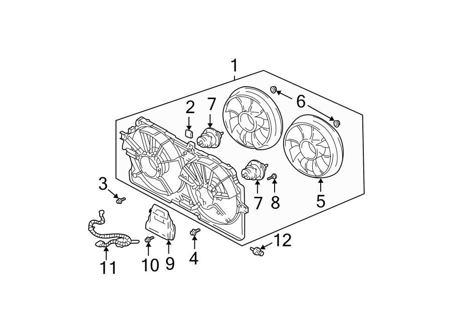 Diagram COOLING FAN. for your 2017 Chevrolet Spark   