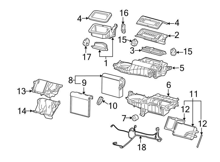 9AIR CONDITIONER & HEATER. EVAPORATOR & HEATER COMPONENTS.https://images.simplepart.com/images/parts/motor/fullsize/CG00092.png