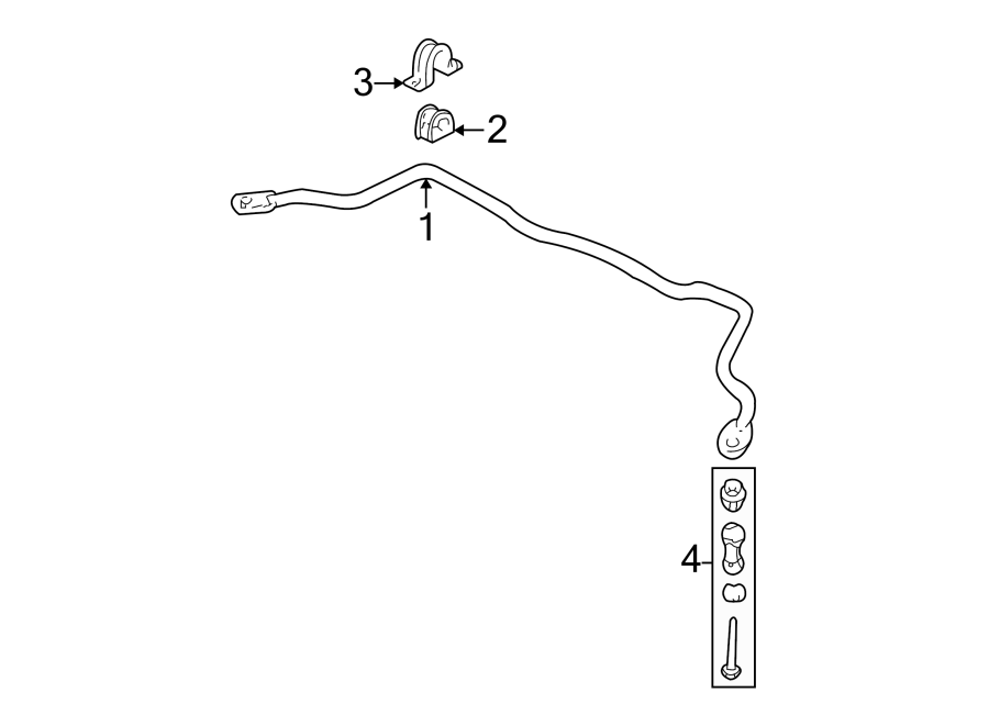 FRONT SUSPENSION. STABILIZER BAR & COMPONENTS.