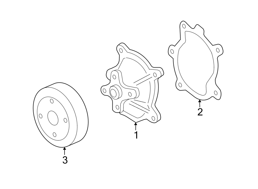 Diagram WATER PUMP. for your 2001 Chevrolet Blazer LT Sport Utility 4.3L Vortec V6 A/T 4WD 