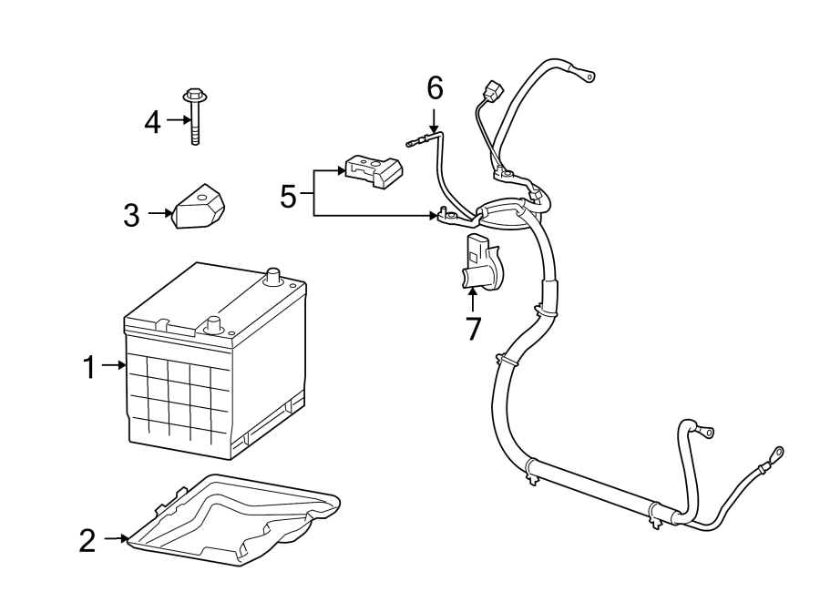 Diagram BATTERY. for your 2018 Buick Regal TourX   