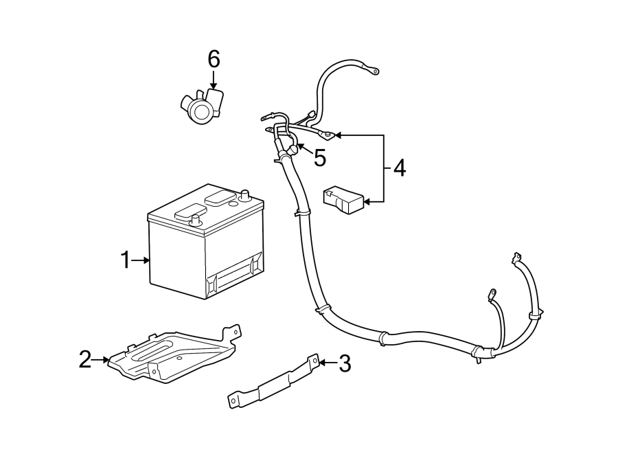 Diagram BATTERY. for your 2018 Buick Regal TourX   