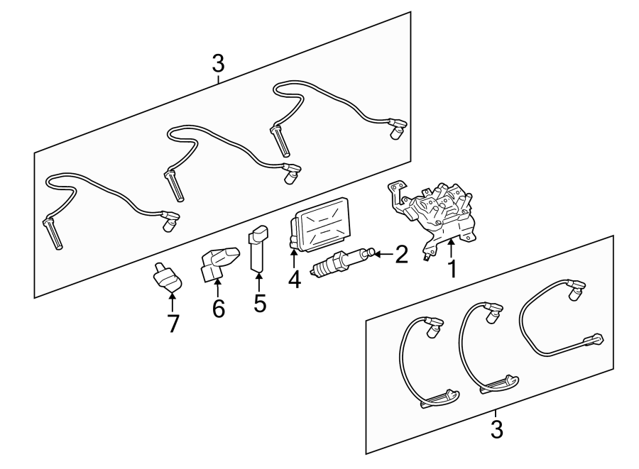 Diagram IGNITION SYSTEM. for your 2022 Chevrolet Spark 1.4L Ecotec CVT LT Hatchback 