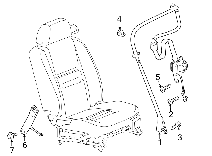 RESTRAINT SYSTEMS. FRONT SEAT BELTS.