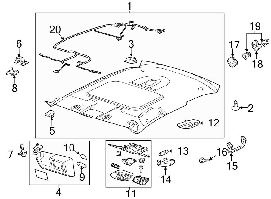 Diagram INTERIOR TRIM. for your 1997 Buick Century   