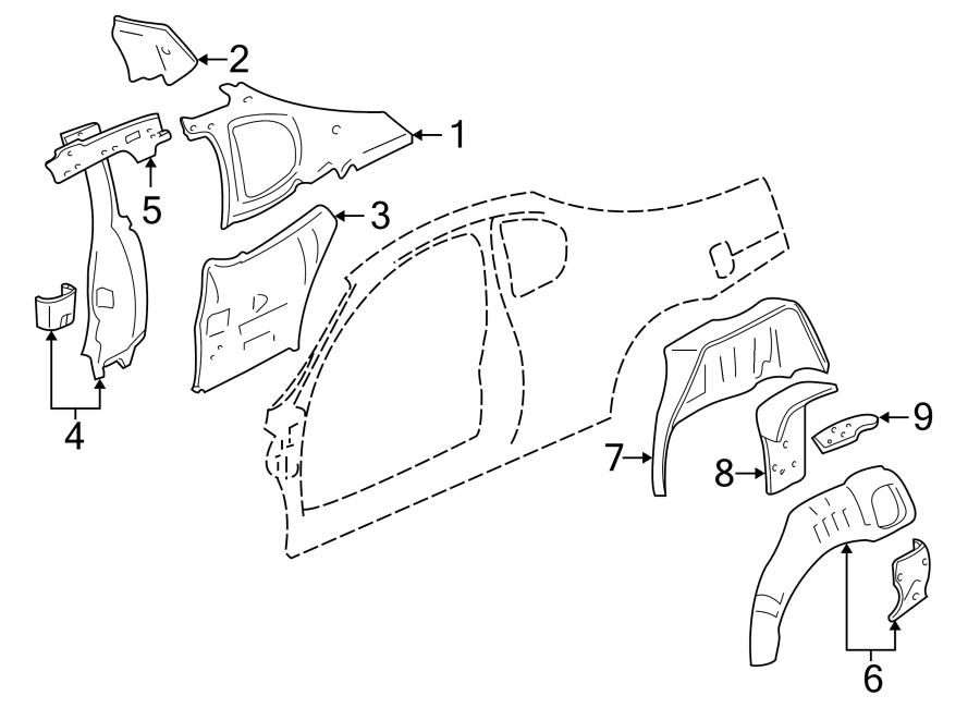 7QUARTER PANEL. INNER STRUCTURE.https://images.simplepart.com/images/parts/motor/fullsize/CG06560.png