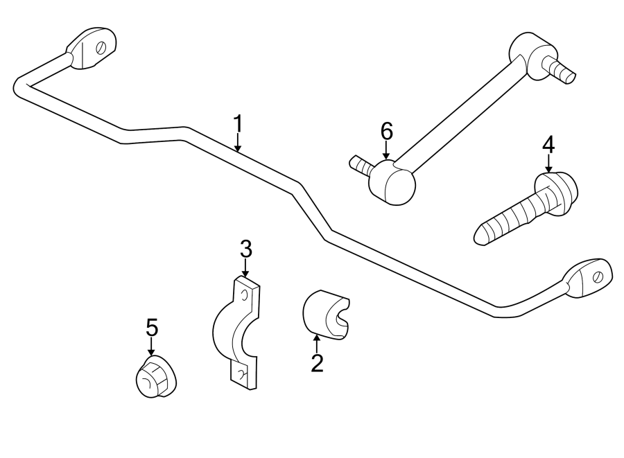 Diagram REAR SUSPENSION. STABILIZER BAR & COMPONENTS. for your 2012 GMC Sierra 2500 HD 6.6L Duramax V8 DIESEL A/T 4WD Denali Crew Cab Pickup Fleetside 