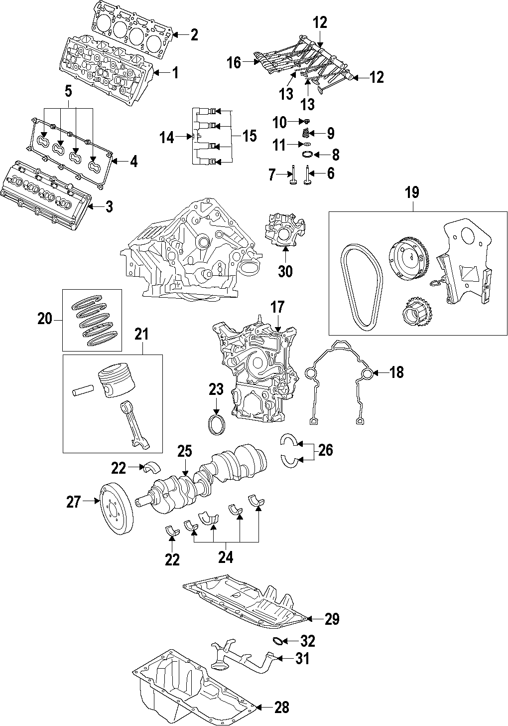 13CAMSHAFT & TIMING. CRANKSHAFT & BEARINGS. CYLINDER HEAD & VALVES. FRONT LAMPS. LUBRICATION. MOUNTS. PISTONS. RINGS & BEARINGS.https://images.simplepart.com/images/parts/motor/fullsize/CG1045.png