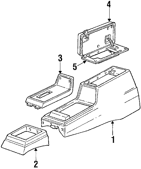 Diagram CONSOLE. for your 2009 Chevrolet Suburban 1500   