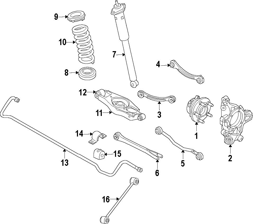 REAR SUSPENSION. TRUNK LID. Diagram