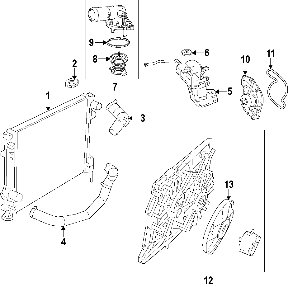 COOLING SYSTEM. COOLING FAN. RADIATOR. WATER PUMP.