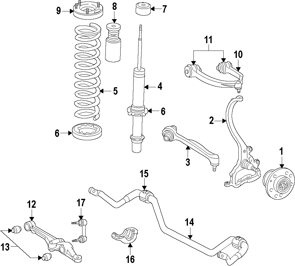 FRONT SUSPENSION. Diagram