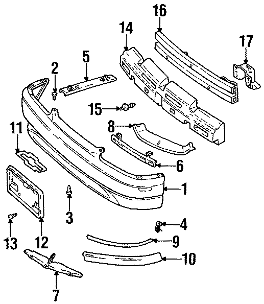 13FRONT BUMPER. BUMPER & COMPONENTS.https://images.simplepart.com/images/parts/motor/fullsize/CG95010.png